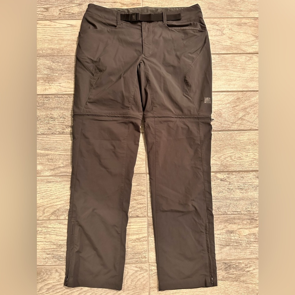 The North Face Convertible Outdoor Hiking Cargo Pants Gray Men's 36 Long